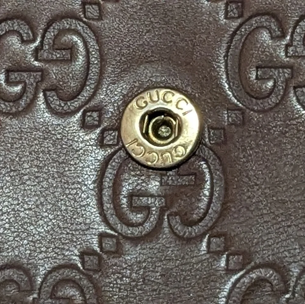 Gucci Guccissima Emboss Signature Continental Interlocking GG Emblem Wallet COA - Picture 6 of 17